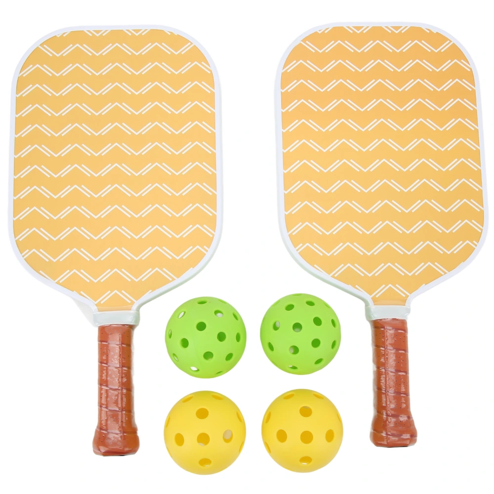 Pickle Rackets Carbon Fiber PP Pickleball Paddles and Balls for Outdoor Beach Sports