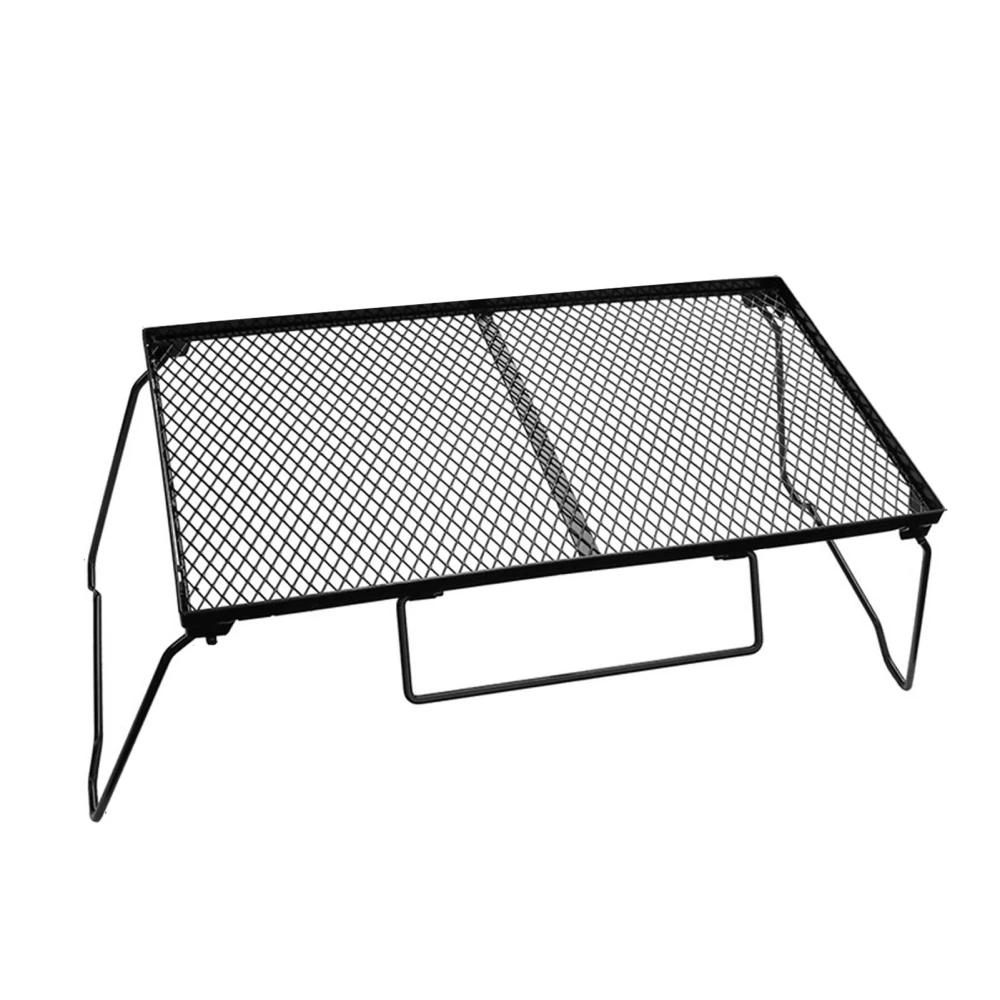 Camping Mesh Table Foldable Portable Iron Outdoor Net Table for Picnic Barbecue Backyard Party Single Mesh Table