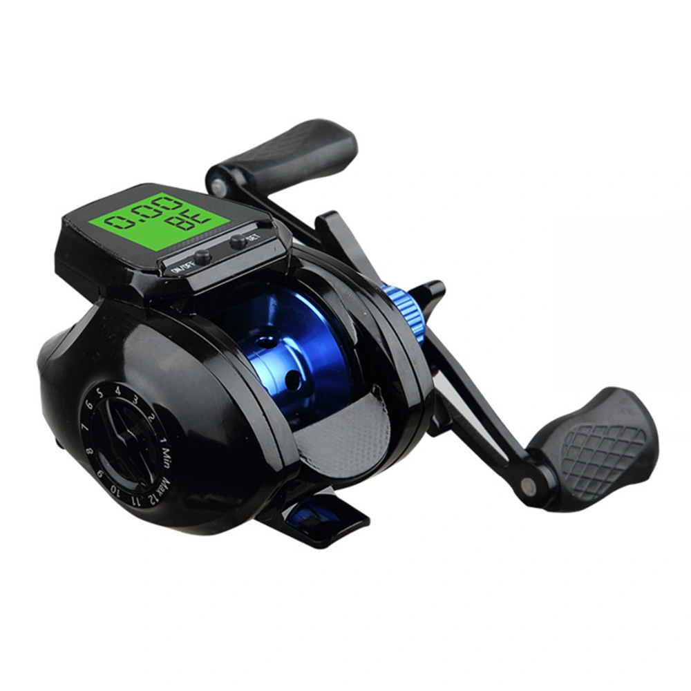 Fishing Reel Digital Display Double Brake Light Weight Anti Explosion Wire Baitcasting Reel Blue