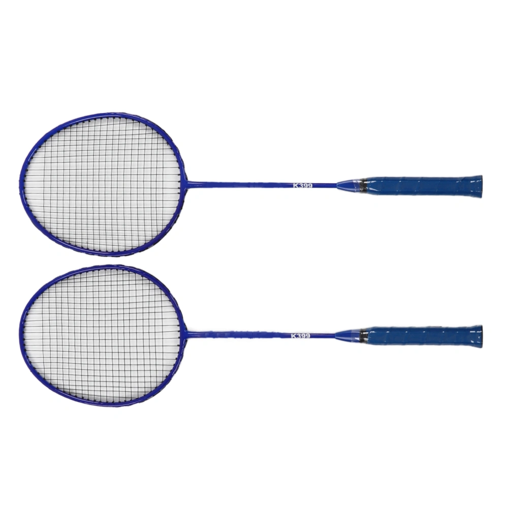 Badminton Racket Lightweight Comfortable Iron Alloy Amateur Double Badminton Racquet Set for Beginner Training