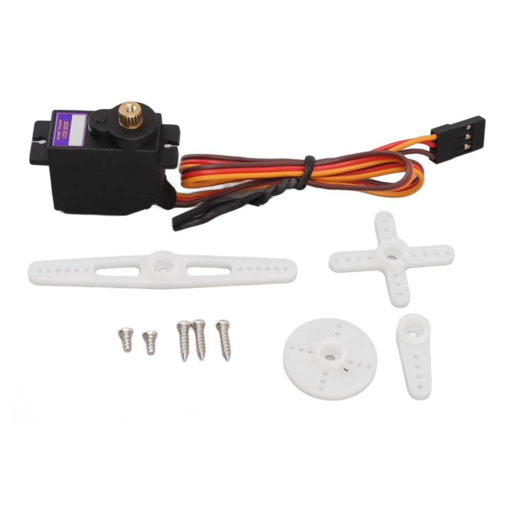 Metal Gear Servo with Bearing Micro Mini Digital Servo with Plastic Servo Arm Set for RC Airplane Glider Small Robot