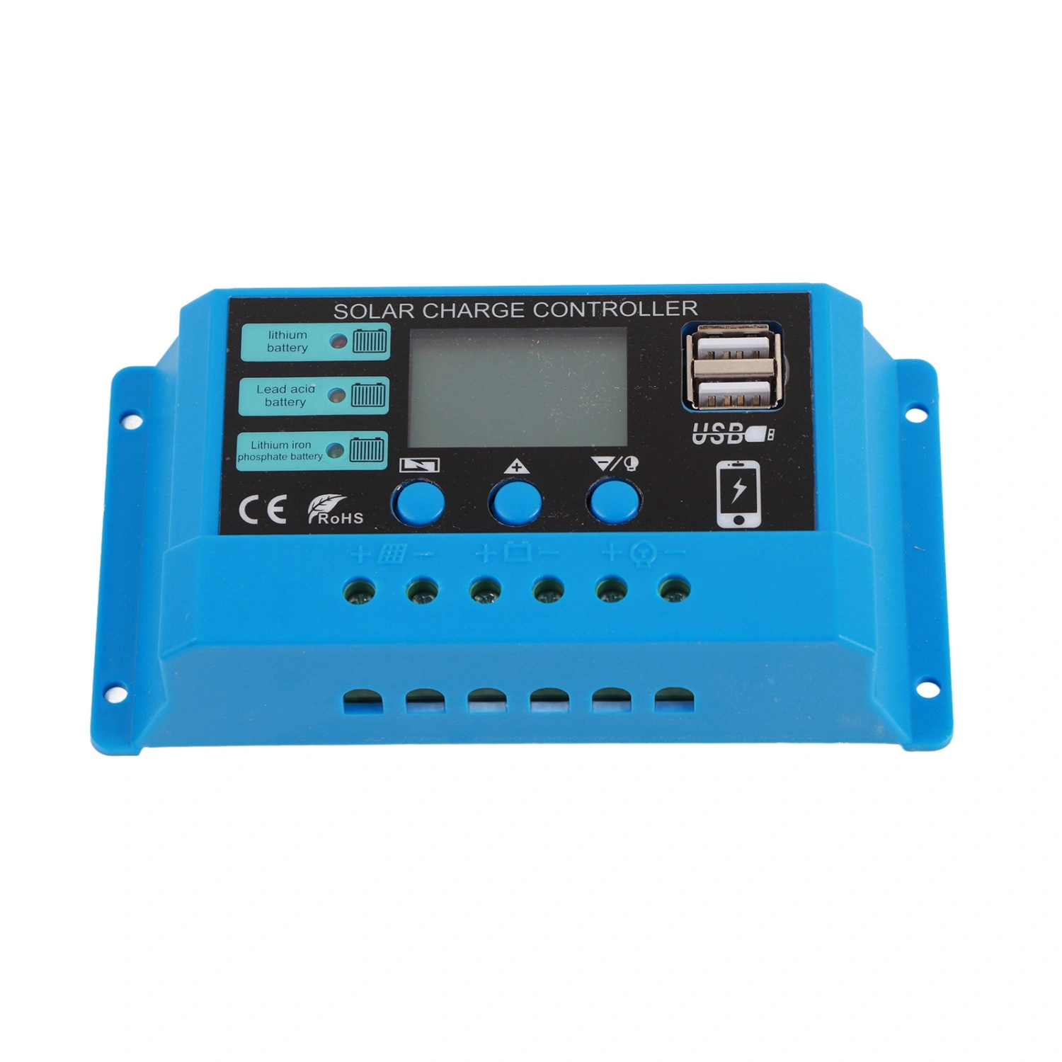Solar Charge Controller 10A Battery Street Lamp PV Panel Charging Control Regulator 12V 24V