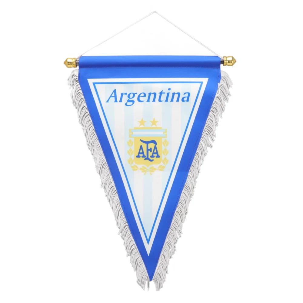 2022 Soccer Match Pennant Waterproof Soccer Competition National Team Hanging Flags for Room Bar Decoration