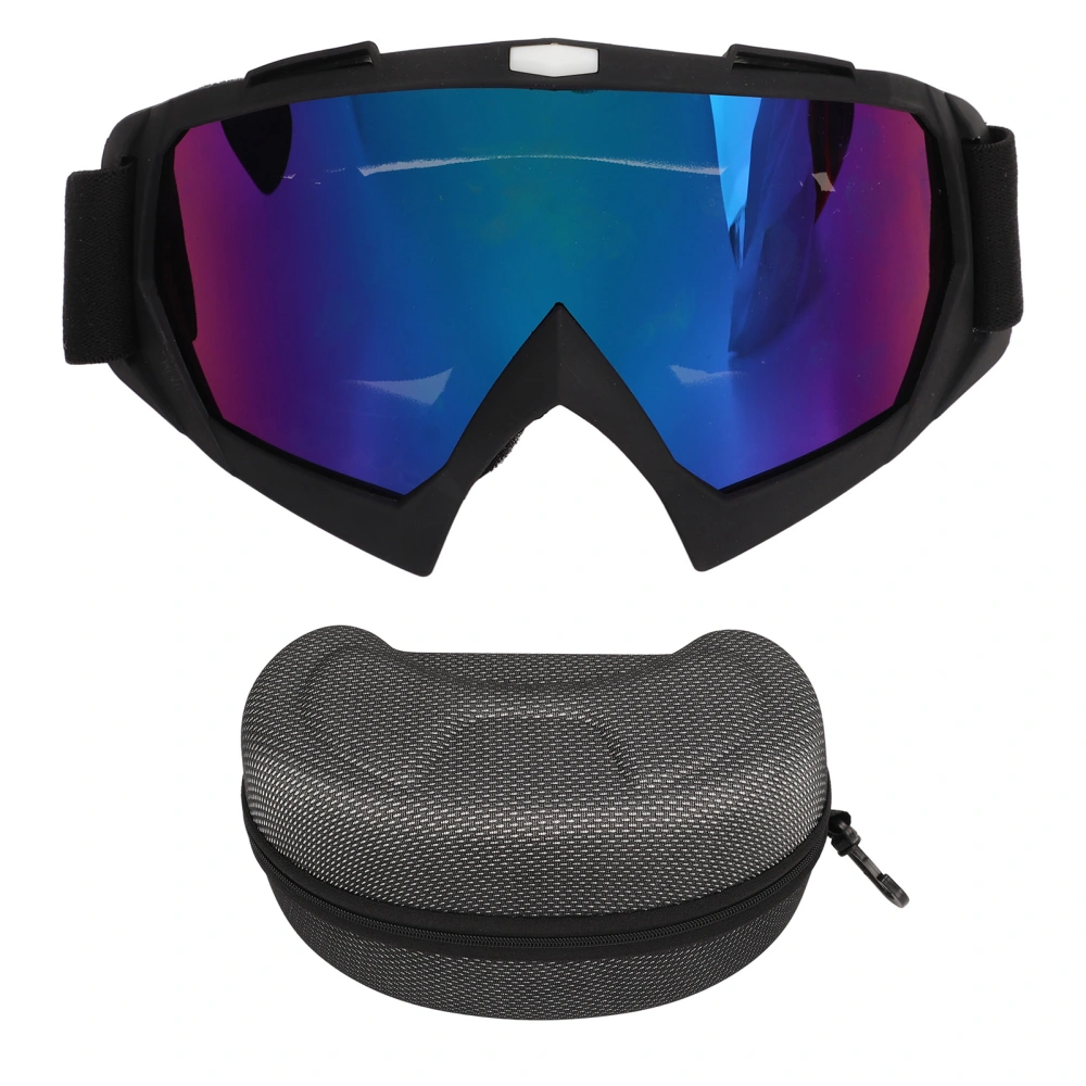 Outdoor Ski Goggles Sports Cycling Motorcycle Windproof Goggles Bike Off Road Dustproof Glasses Matte Black Frame Colorful Lens