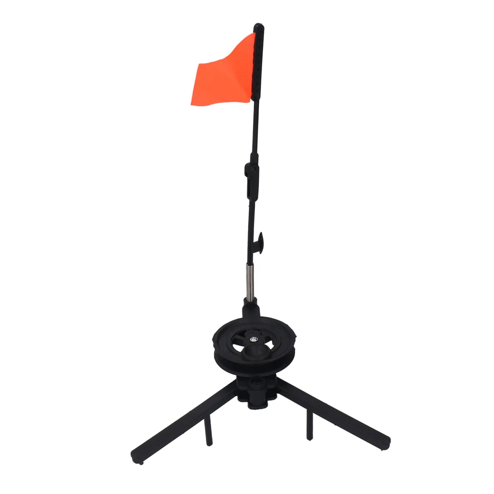 Winter Ice Fishing Flag Marker Triangular Structure Fixed Tip Up Ice Fishing Flag Pole Indicator