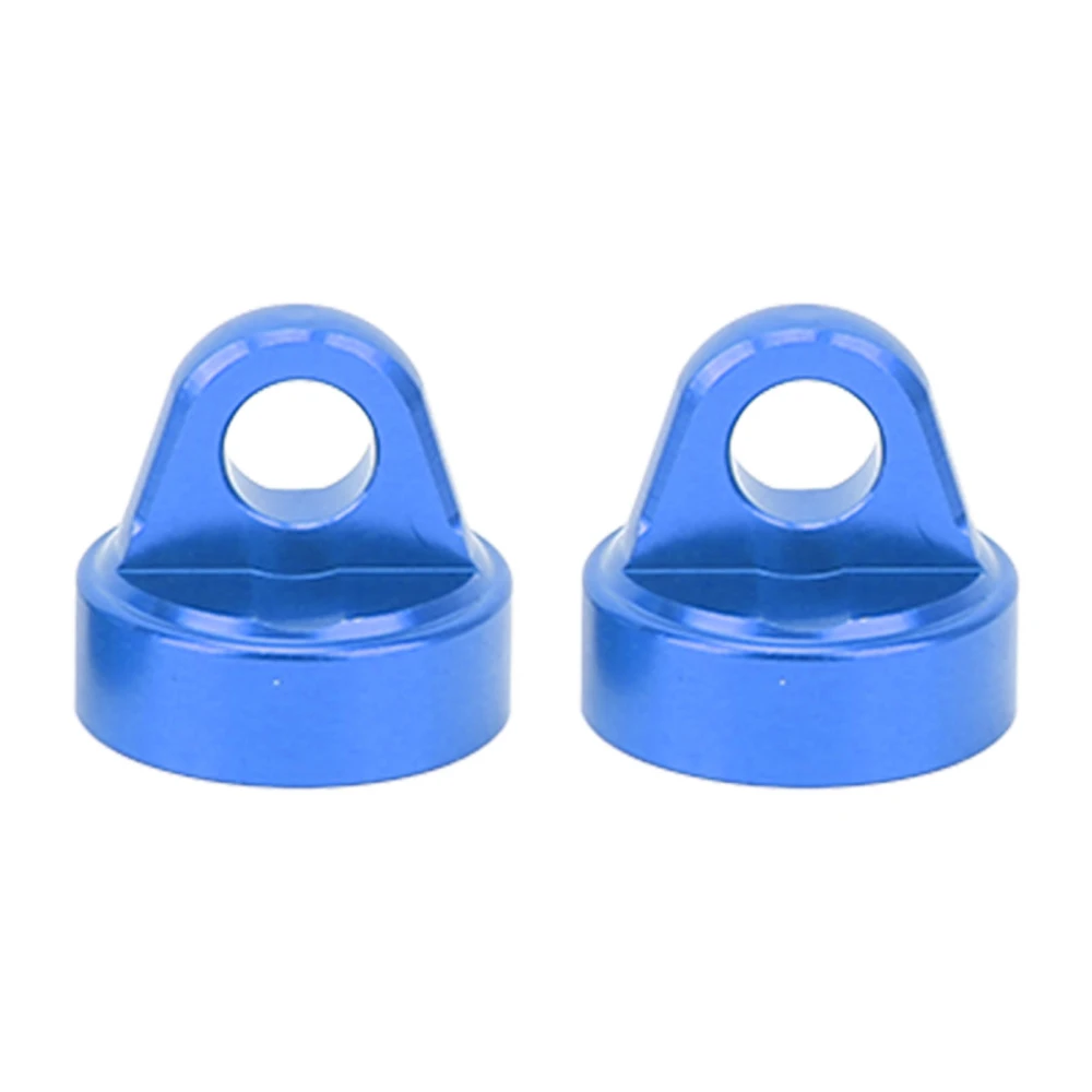 RC Shock Absorber Top Cap Aluminum Alloy RC Damper Cap Protector for TENACITY Pro 1/10 2pcs Blue