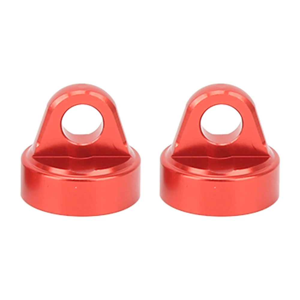 RC Shock Absorber Top Cap Aluminum Alloy RC Damper Cap Protector for TENACITY Pro 1/10 2pcs Red