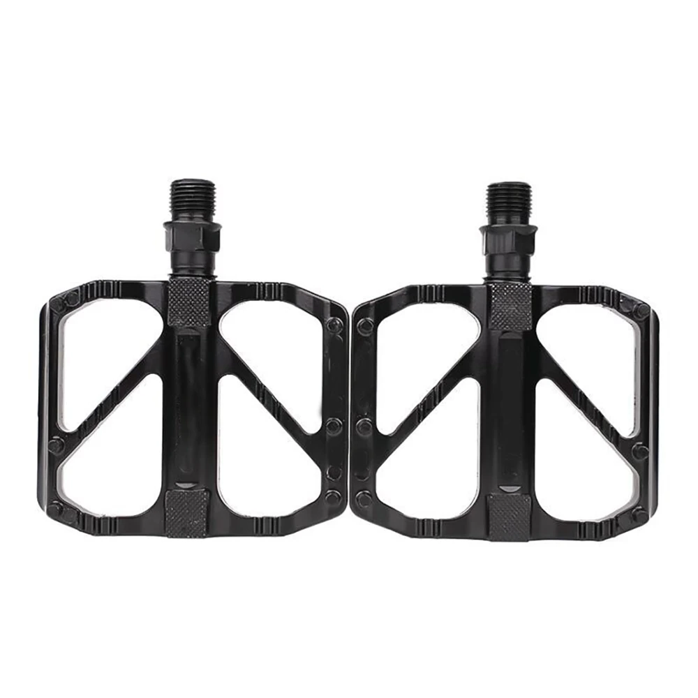 2pcs Bike Pedal 3 Bearings Aluminum Alloy Mountain Road Bicycle Pedals Platform for Riding Cycling Black