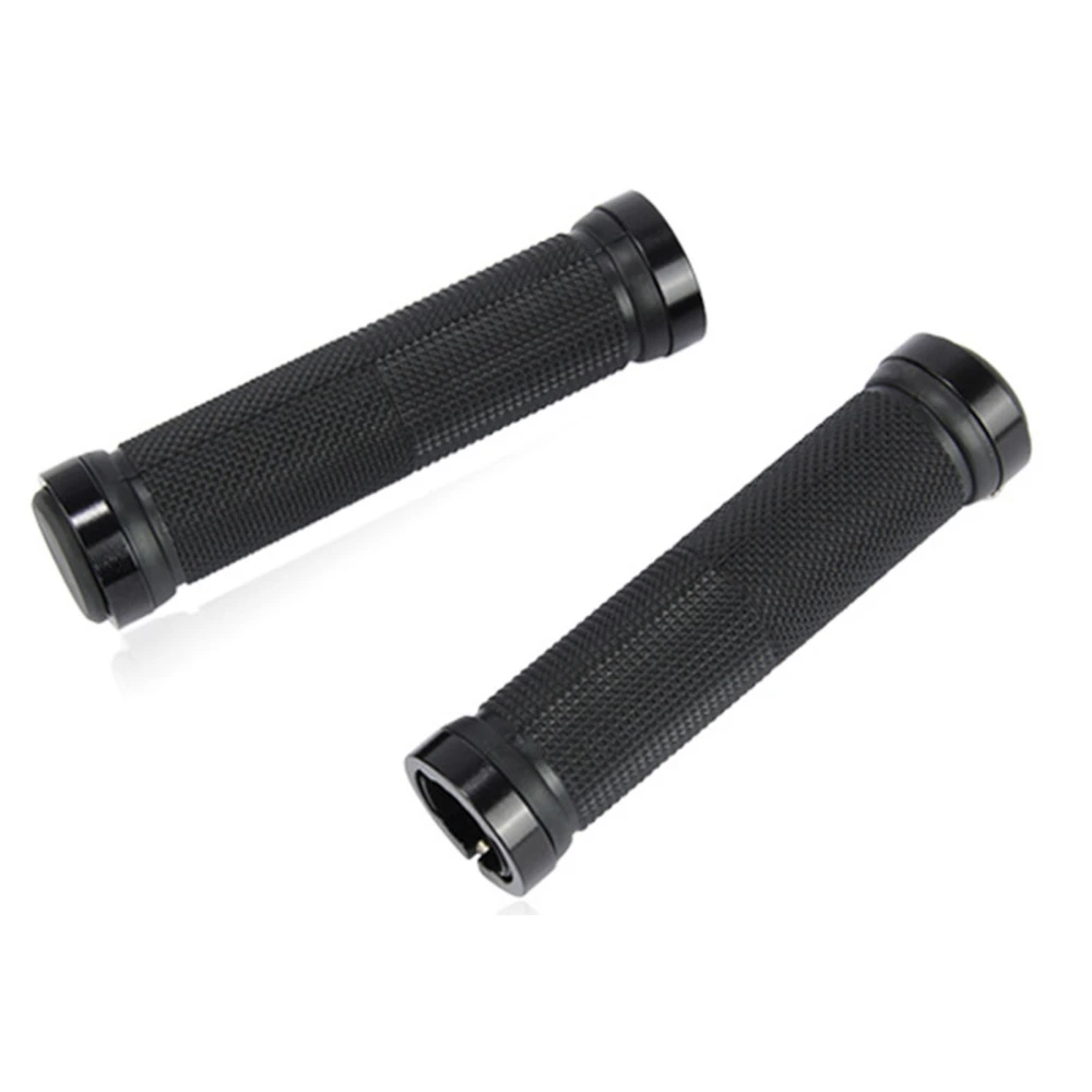 2Pcs Bike Handlebar Grips Shockproof Slip Resistant Rubber Bike Handle Grips for Road Bike Mountain Bike