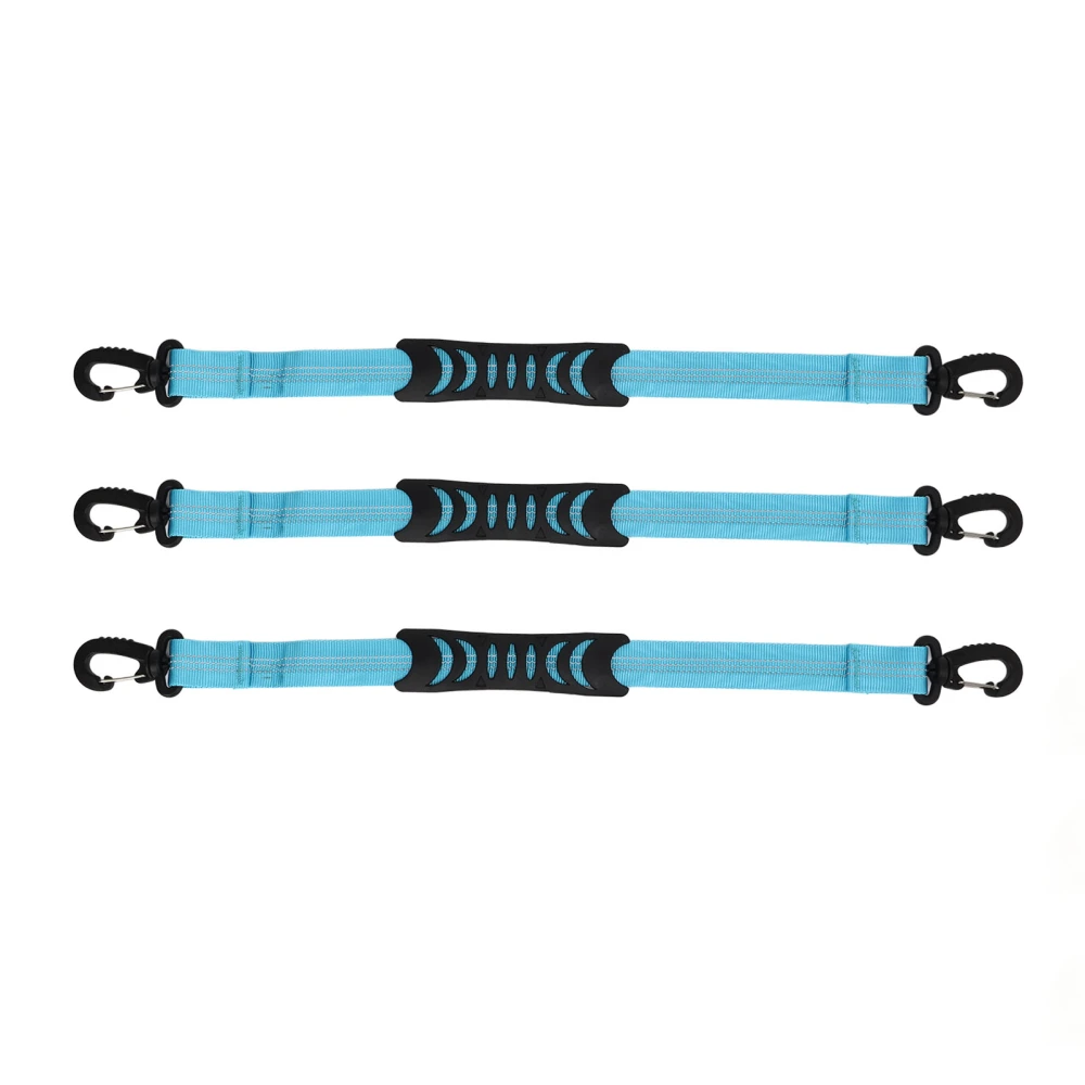 3 Pcs Roller Skate Leash Nylon Ski Boots Carrier Strap Snowboard Boot Carrier Strap for Carrying Skate Shoes Blue