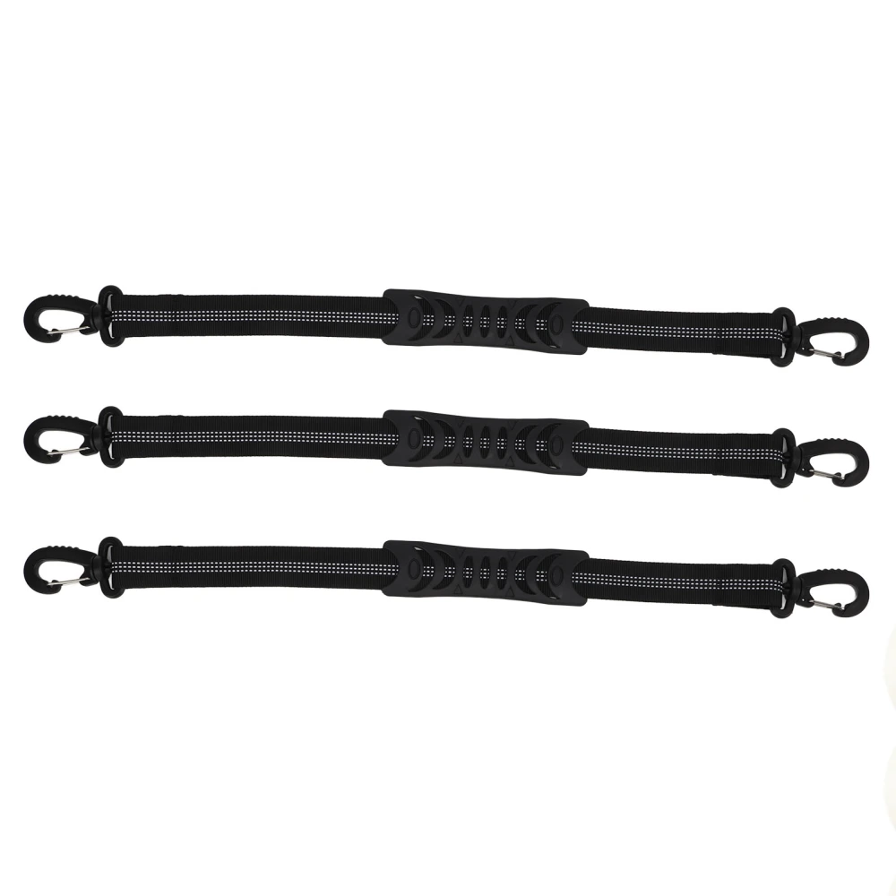 3 Pcs Roller Skate Leash Nylon Ski Boots Carrier Strap Snowboard Boot Carrier Strap for Carrying Skate Shoes Black