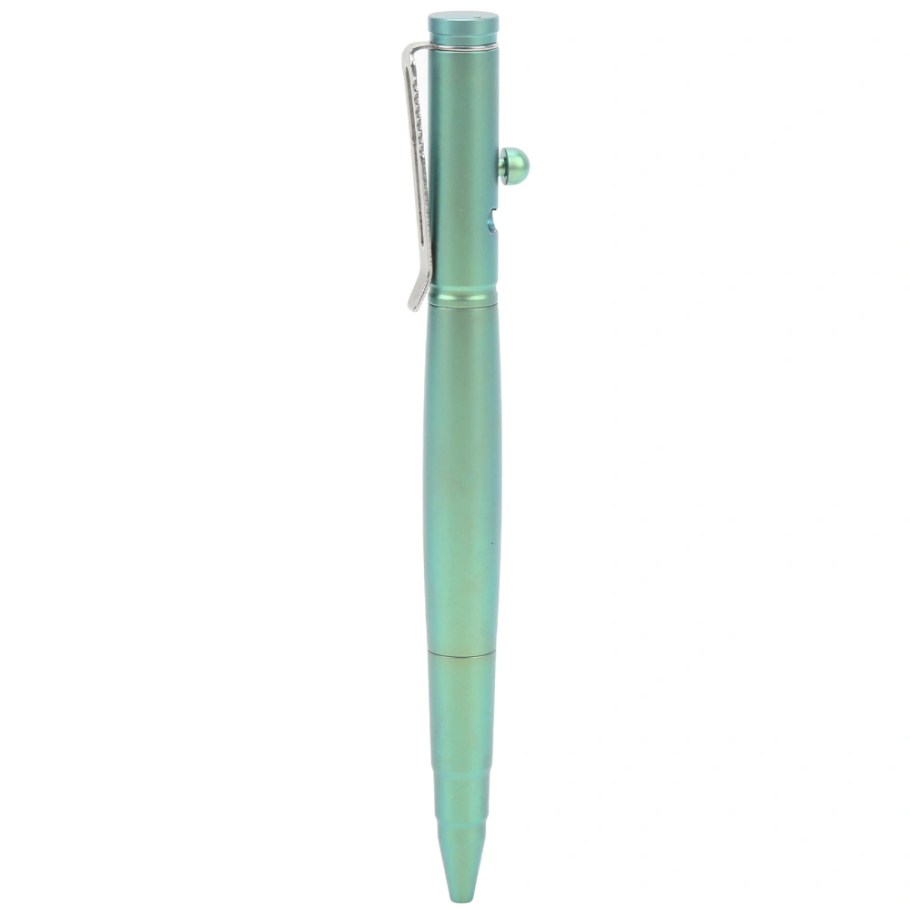 Bolt Action Pen Titanium Alloy Roller Ball Pen Stainless Steel Business Pen for Outdoor Daily Green