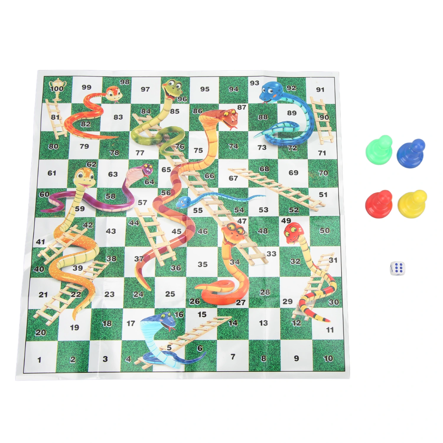 Children Fun Board Game Chess Set Plastic Portable Wear Resistance Chessboard Game Toy for Party Type 2