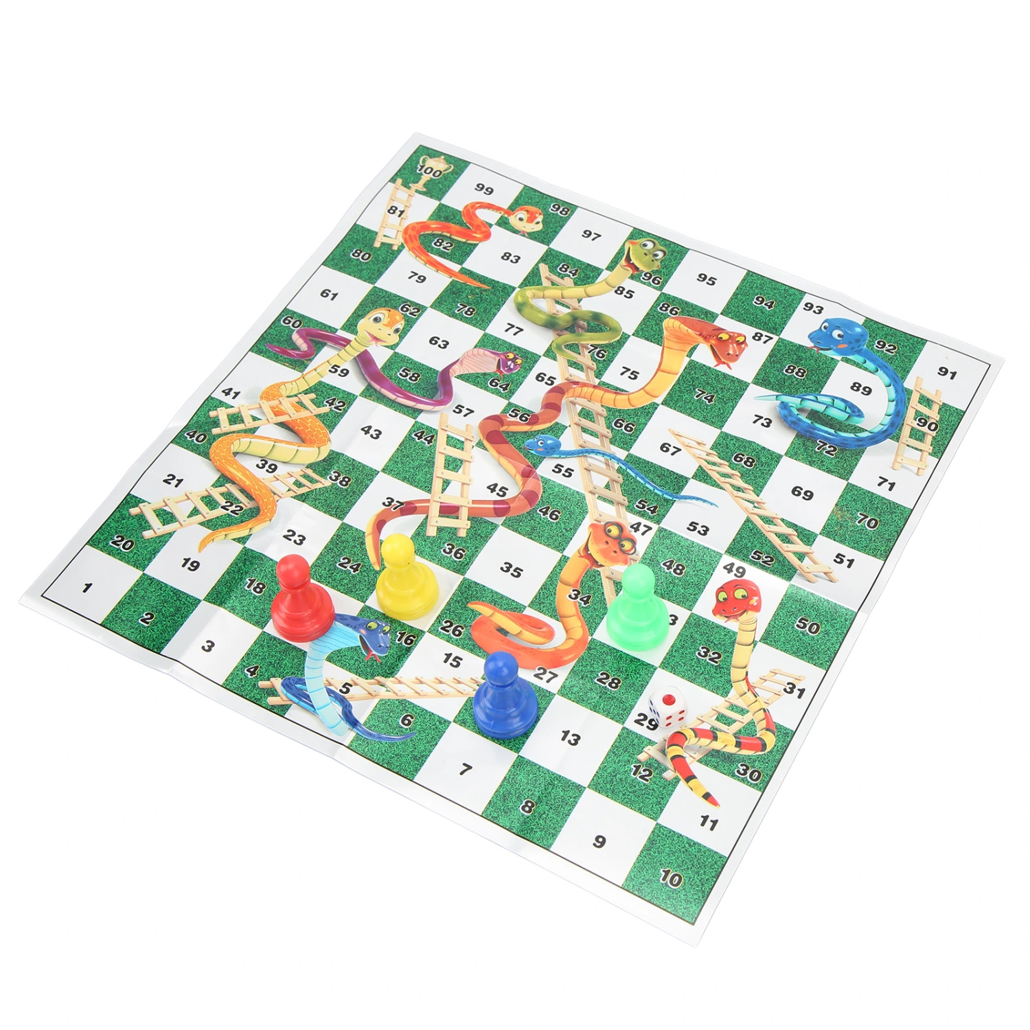 Children Fun Board Game Chess Set Plastic Portable Wear Resistance Chessboard Game Toy for Party Type 2