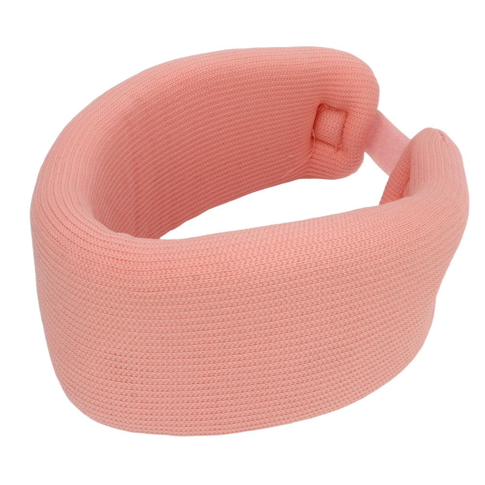 BuyWeek Neck Protector Pillow Cervical Brace Collar Elastic Sponge Neck Support for Pain Relief Pink M