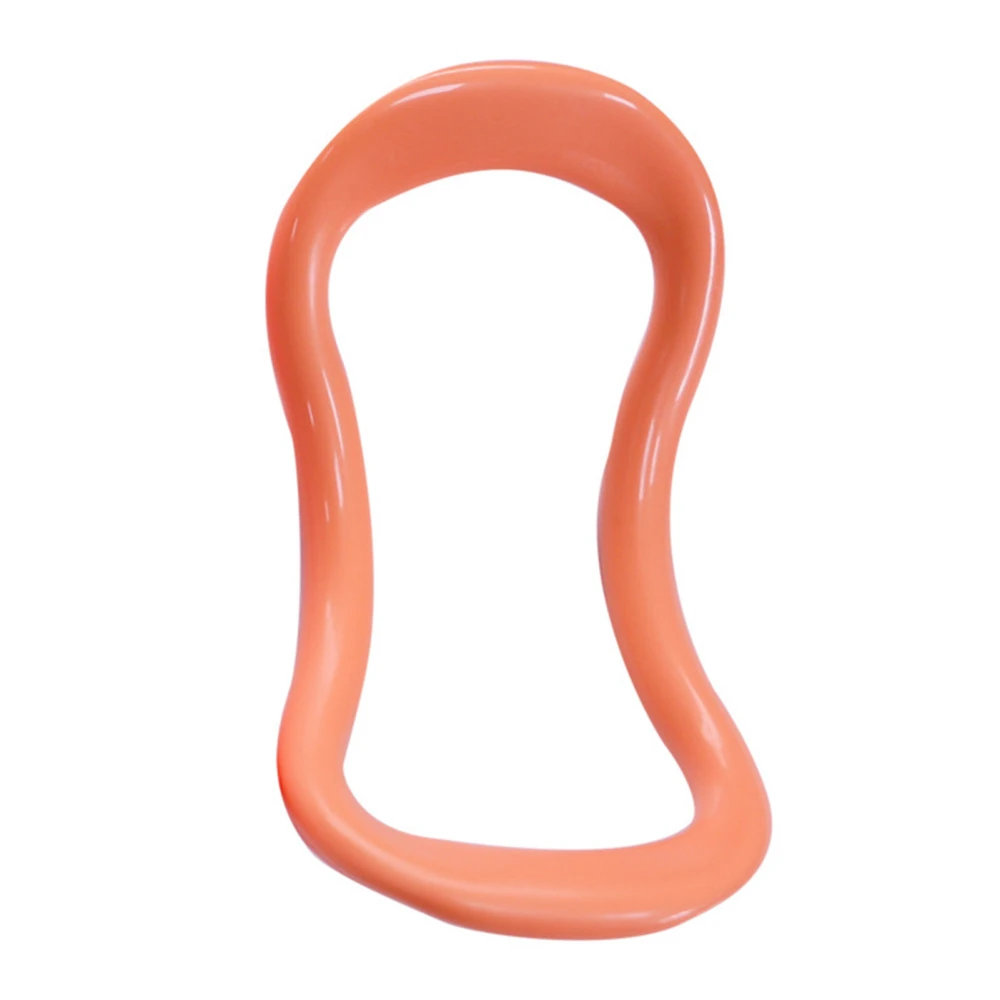 Fitness Yoga Ring Environmentally Friendly PP Fitness Circle Curved Equipment for Workout Orange