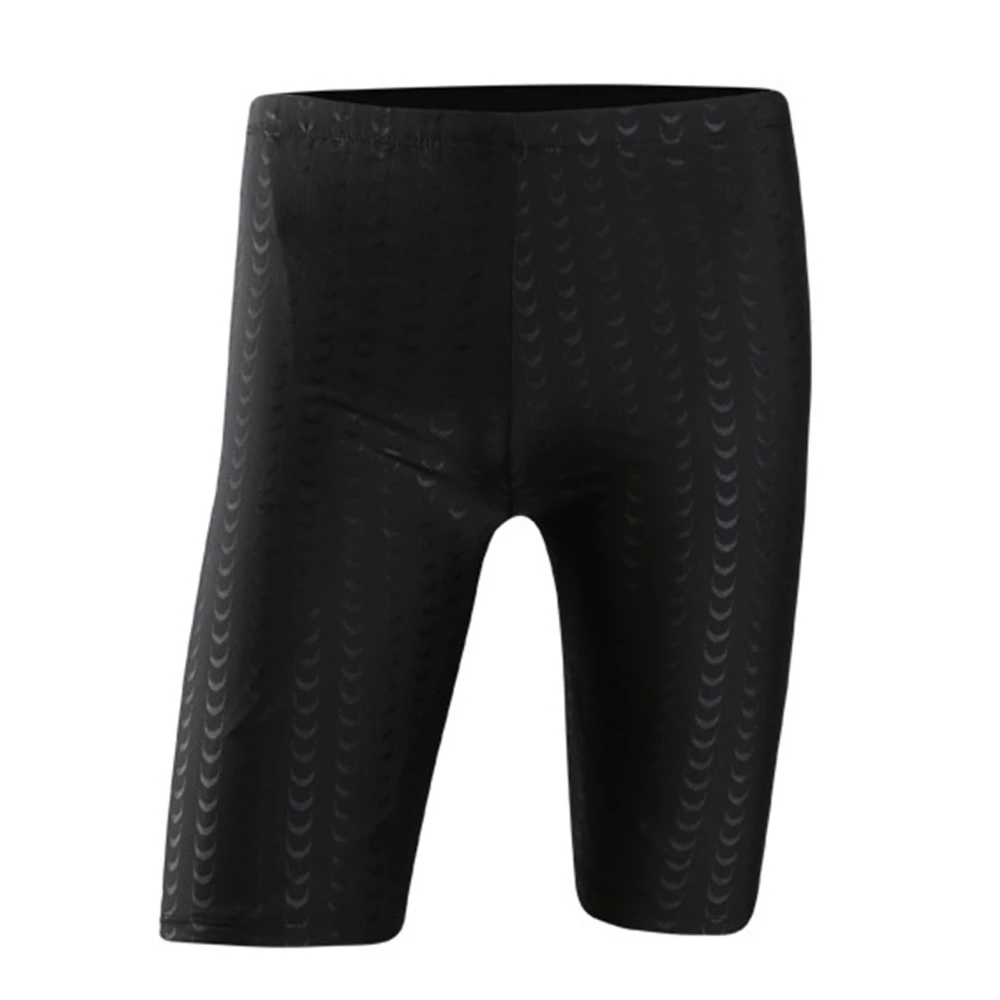 Men Swimming Pants Breathable Fashionable Lightweight Comfortable Polyester Male Surfing Swim Shorts Black 4XL(75-85kg)