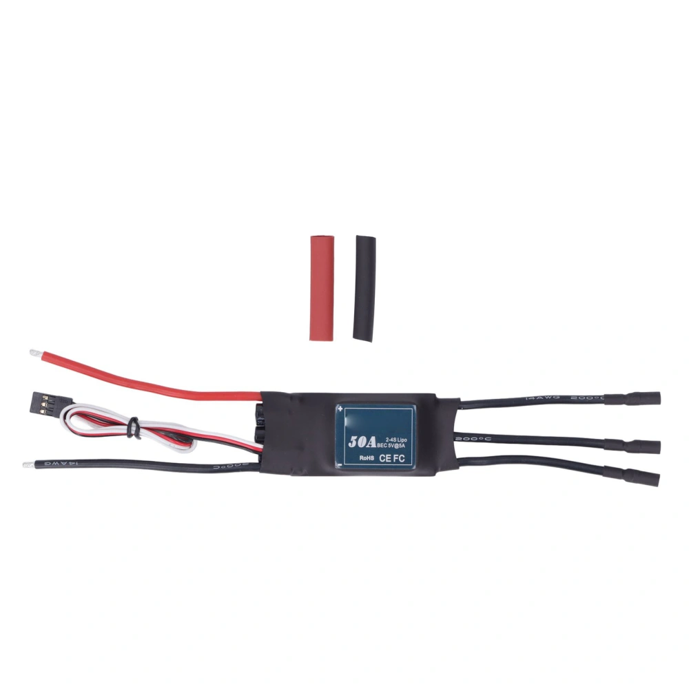 50A ESC Brushless Speed Controller RC Brushless Motor ESC Controller for Fixed Wing Aircraft Helicopters