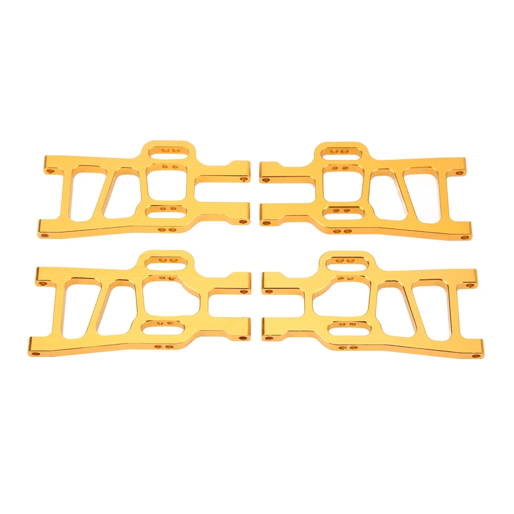 4 Pcs Front Rear Suspension Arms Set for HSP Racing 94111 1/10 RC Car Upgrade Parts Replacement Gold