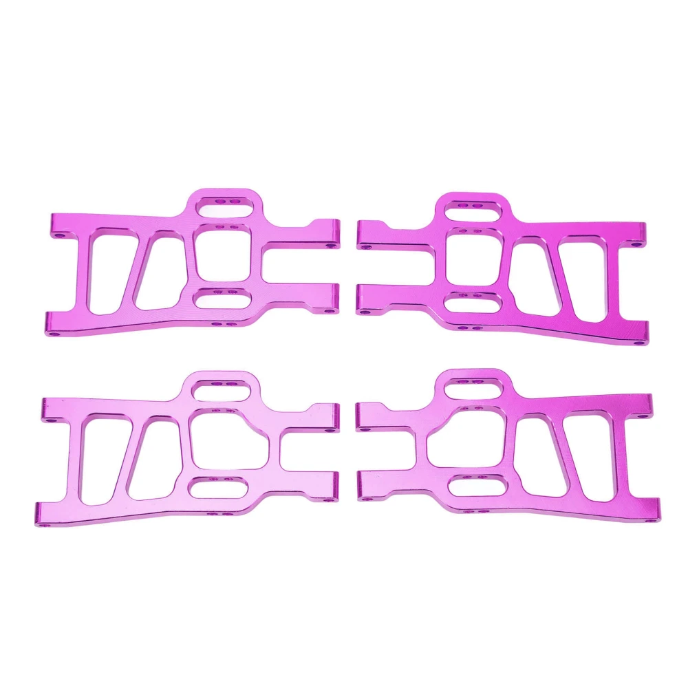 4 Pcs Front Rear Suspension Arms Set for HSP Racing 94111 1/10 RC Car Upgrade Parts Replacement Purple