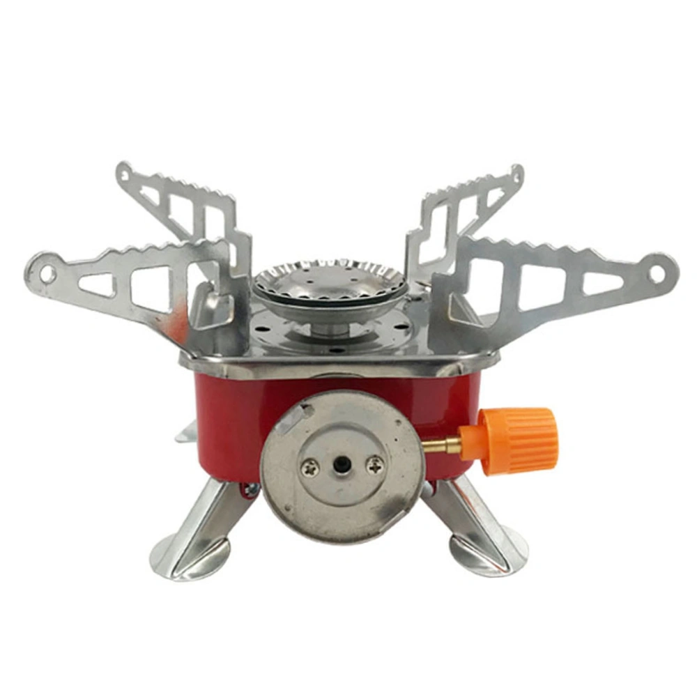 Outdoor Stove Windproof Strong Fire Mini Quadrate Gas Stove Portable Camping Picnic Stove