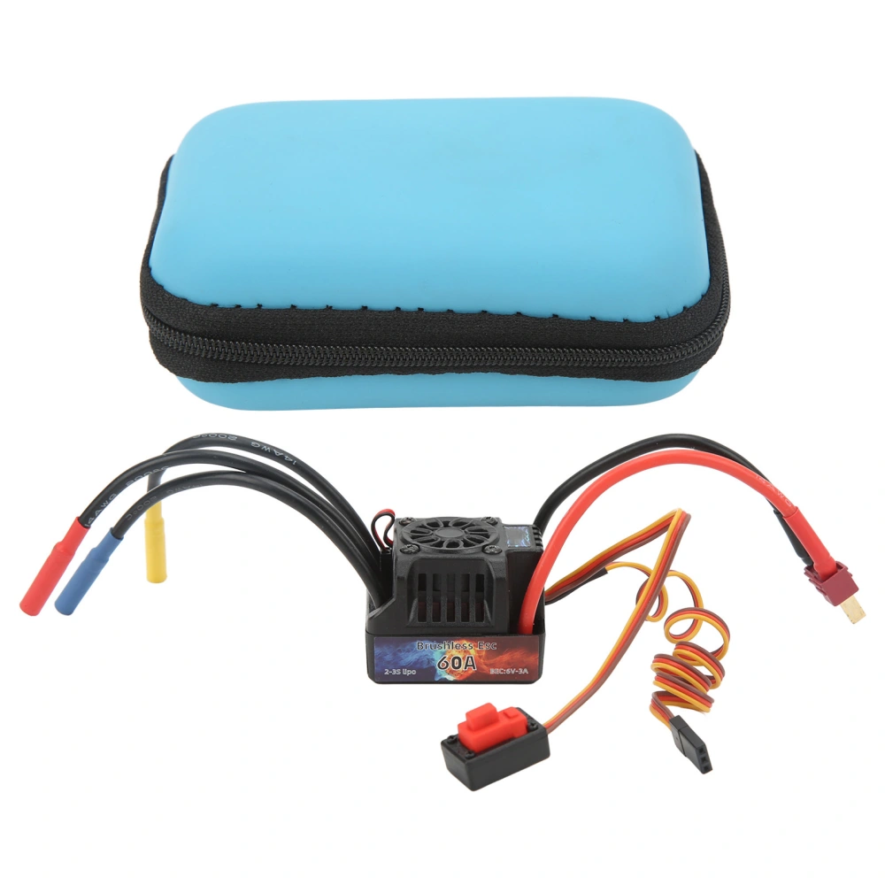 RC Brushless ESC 60A Strong Current Resistance Fast Heat Dissipation 1/8 1/10 Remote Control Car Speed Controller