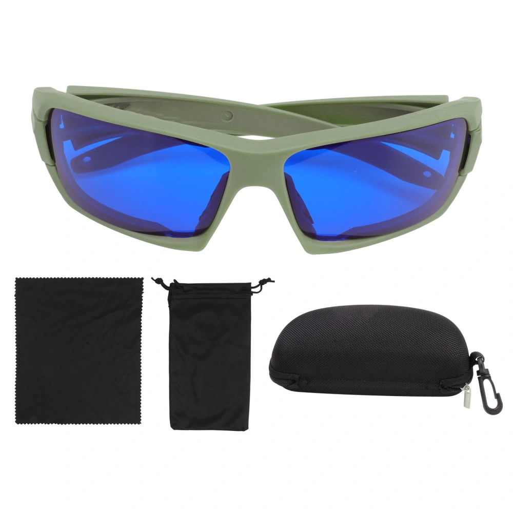 Golf Ball Finding Glasses PC HD UV Protection and Wind Protection Cycling Goggles for Outdoor OD Green