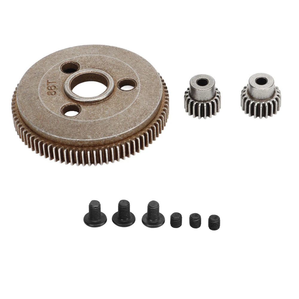 1/10 RC Car Spur Gear 86T 19T 21T Steel RC Gear Replacement for Traxxas Slash 2WD