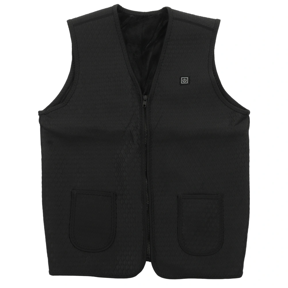 Electric Heated Vest 5 Heating Zones Light Weight 3 Temp Modes Washable USB Heated Vest for Camping Skiing Outdoor M