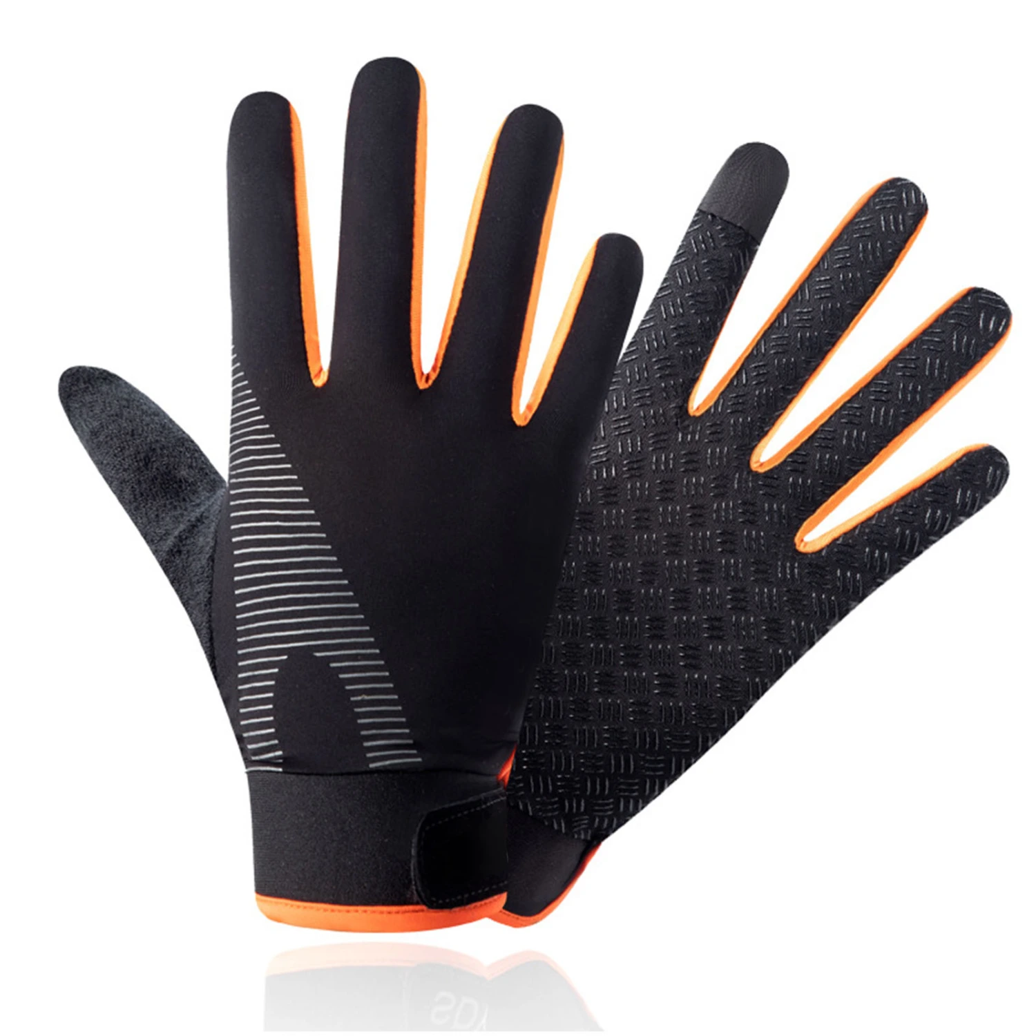 Riding Gloves Summer Ice Silk Absorbing Sweat UV Protection Outdoor Sports Gloves for Mountaineering Cycling M