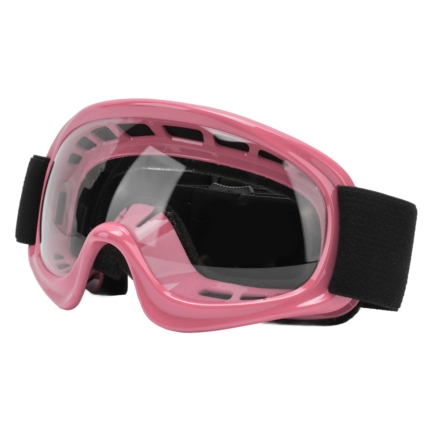 Kids Dirt Bike Goggles Impact Resistance UV Protection Motorcycle Goggles for Outdoor Cycling Ski ATV Off Road Racing Pink