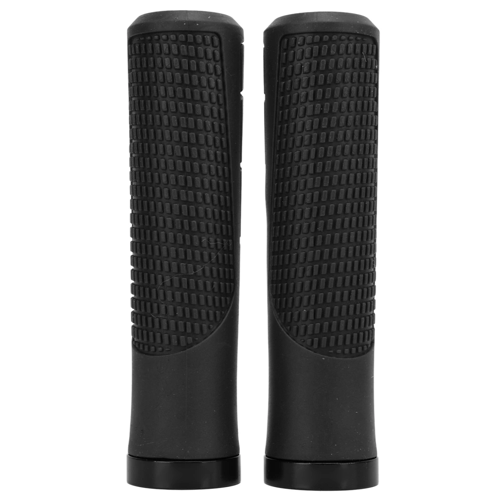 2 PCS Bike Rubber Handlebar Grips Anti Slip Handlebar Cover Shockproof Mountain Bike Handles Black