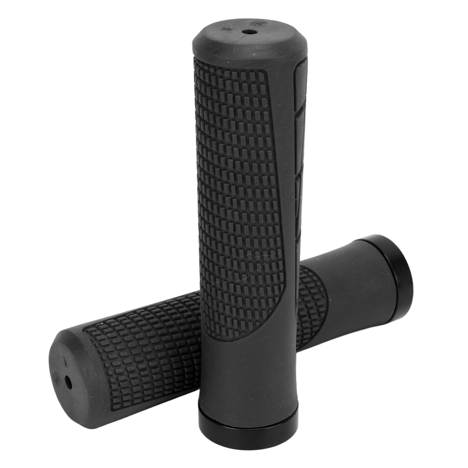 2 PCS Bike Rubber Handlebar Grips Anti Slip Handlebar Cover Shockproof Mountain Bike Handles Black