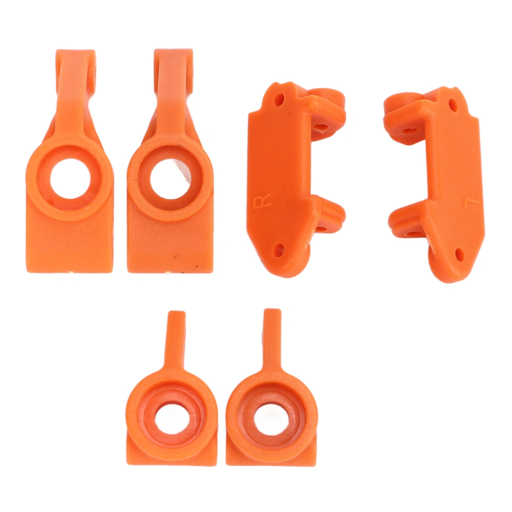 RC Car Steering Cup Rear Axle Cup with C Hub Carrier for Rustler Stampede Slash 2 Wheel Drive 1/10 RC Car Orange