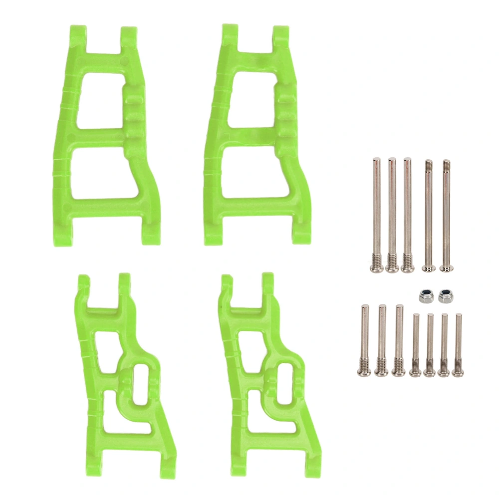 RC Front Rear Suspension Arm Kit Swing Arm Mount for Rustler Stampede Slash 1/10 2wd RC Cars Green