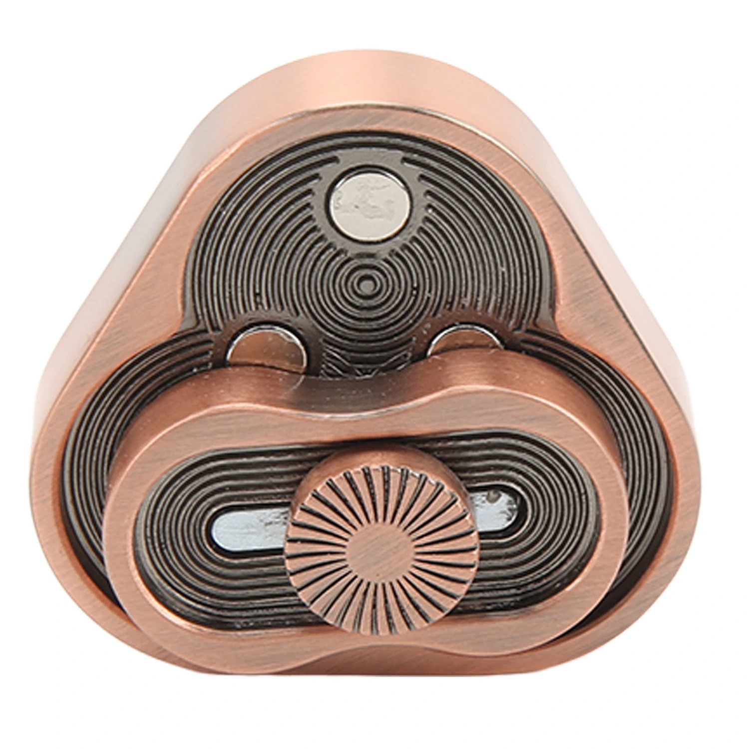 Push Slider Aluminium Alloy Portable Tricyclic Corrosion Resistance Fingertip Slider Toy for Relieve Stress Autism