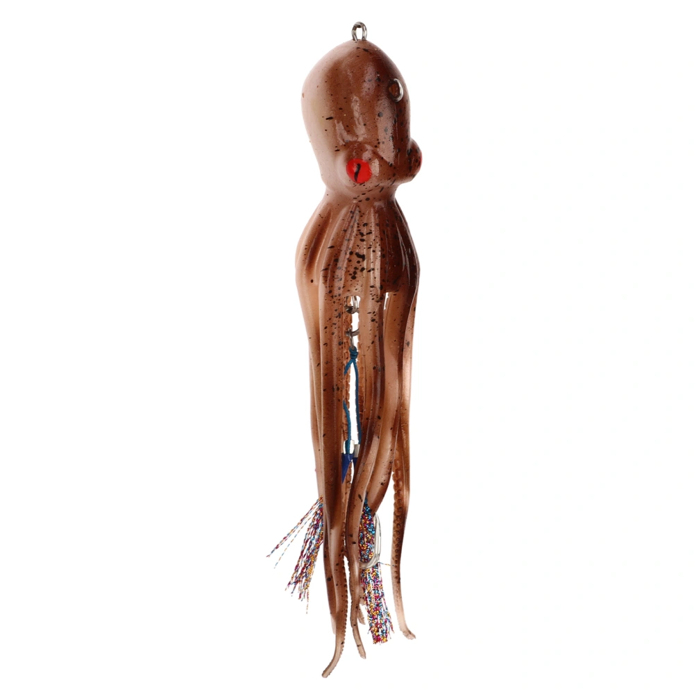 250g Simulation Squid Jigs Fishing Octopus Lures Lifelike Octopus Jig with 10 Ink Tablets For Saltwater Ocean Fishing