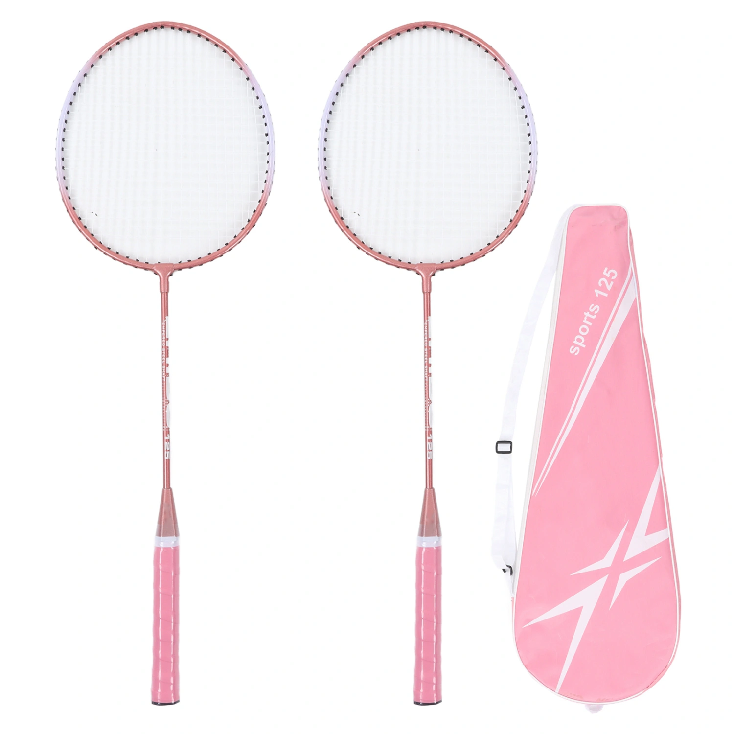 Badminton Rackets Pink Professional Separate Iron Alloy Badminton Rackets for Beginners Student Training