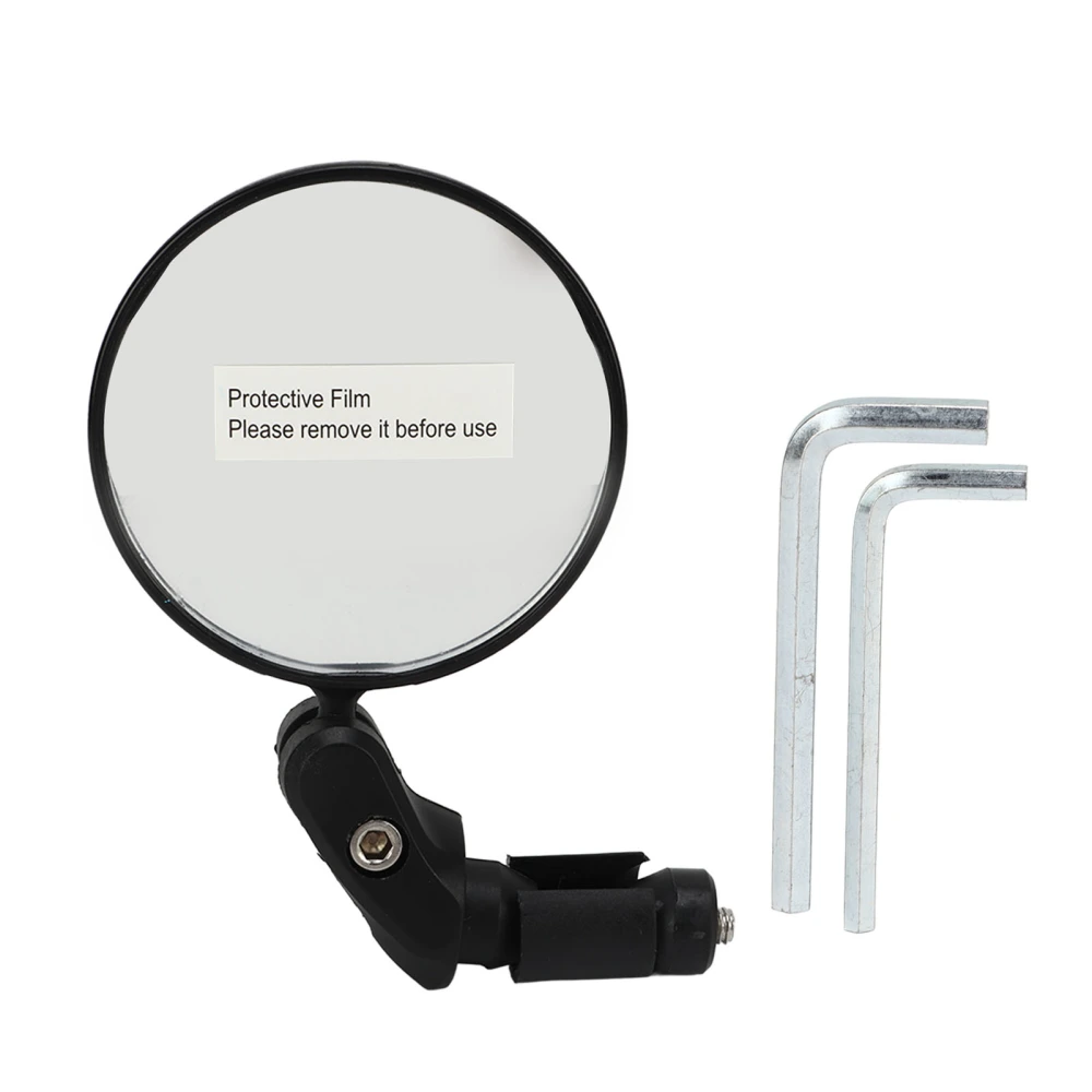 Bike Mirror Handle Rearview Mirror Wide View 360 Degree Rotation 68mm Diameter for Cycling