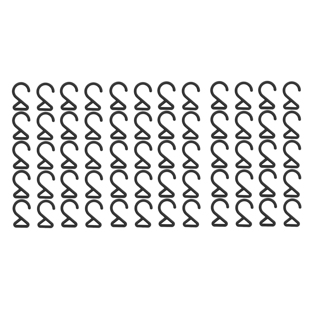 60 PCS B07 2 Shaped Hanging Hooks Shoulder Strap Back Revolving Hook Pet Belt Buckle Hooks Internal Diameter 2cm/0.8in