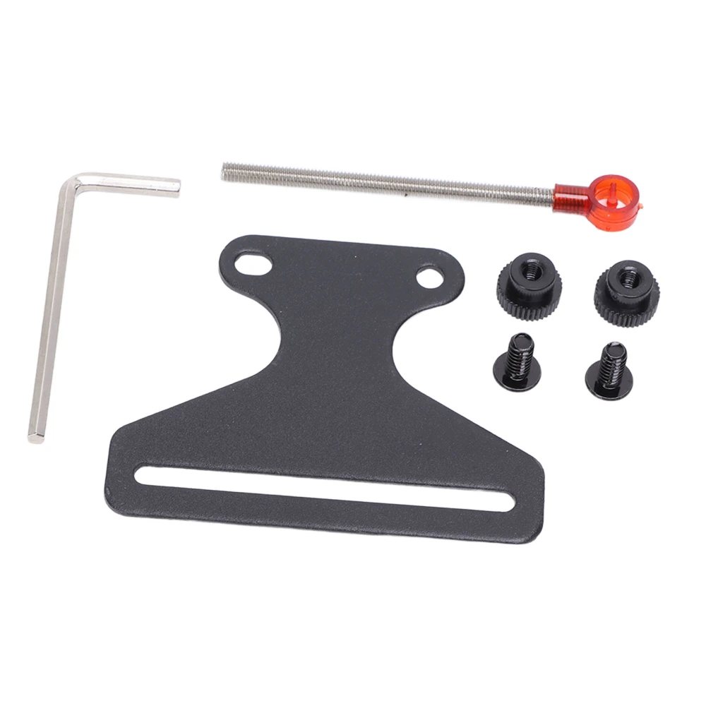 1 Pin Bow Sight Bow Adjustable Stainless Steel Single Pin Aim Sight for Straight Bow Recurve Bow Red