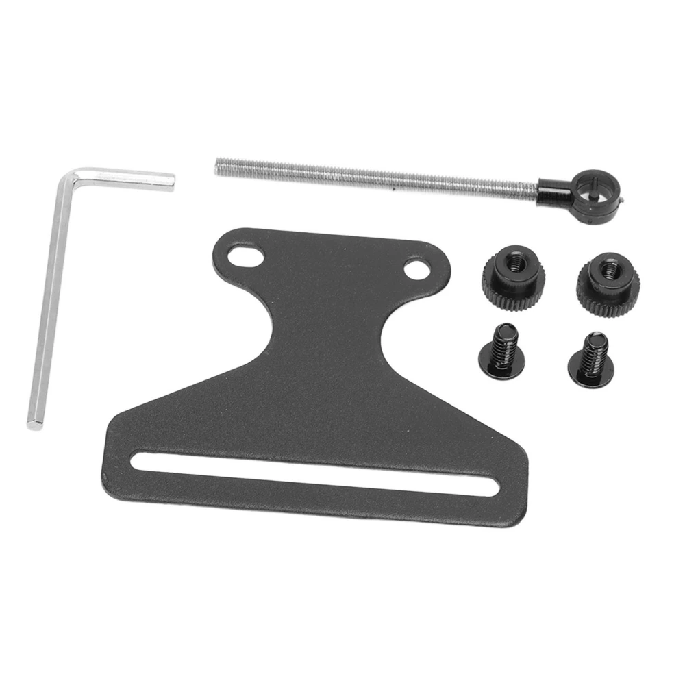 1 Pin Bow Sight Bow Adjustable Stainless Steel Single Pin Aim Sight for Straight Bow Recurve Bow Black