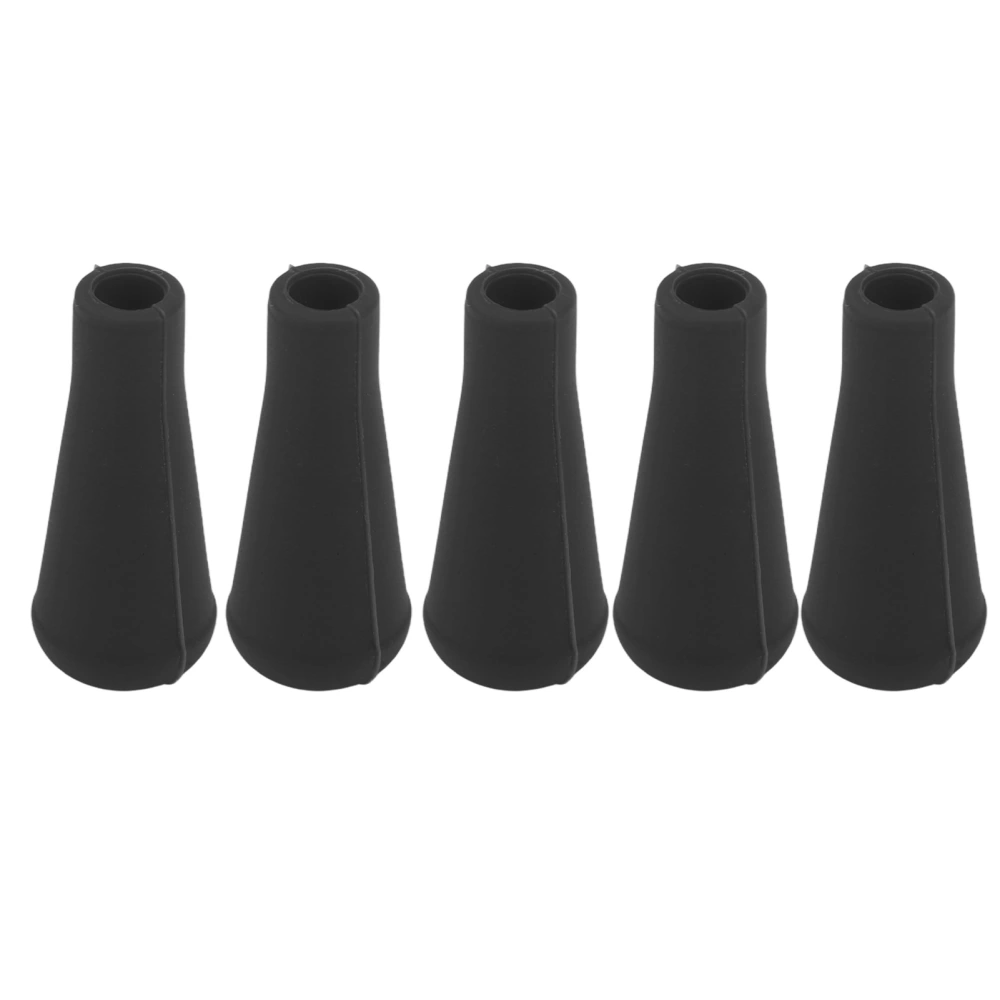 5PCS Archery Arrow Tip 8MM Inner Diameter Rubber Arrow Points For Arrows Training Outdoor Black