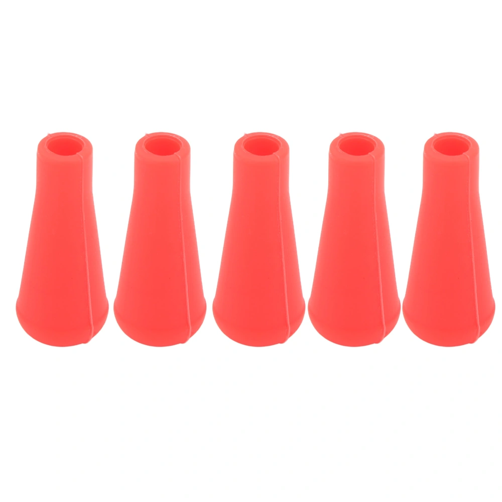 5PCS Archery Arrow Tip 8MM Inner Diameter Rubber Arrow Points For Arrows Training Outdoor Red