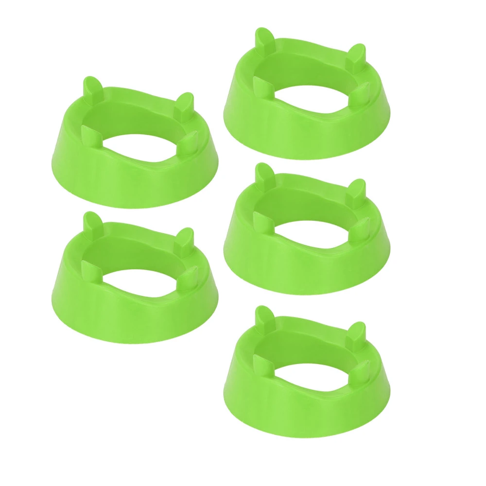 5Pcs Round Ball Display Stand Plastic Ball Holder for Football Basketball Volleyball Rugby Green