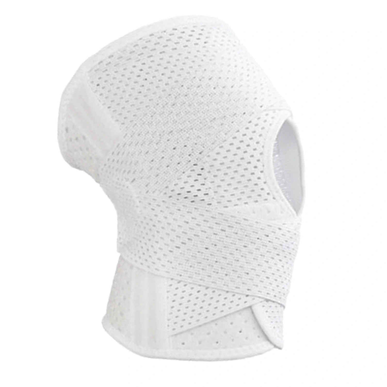 Knee Brace Ultra Thin Breathable Knee Support Pads for Patella Stabilization and Meniscus Recovery White Single L