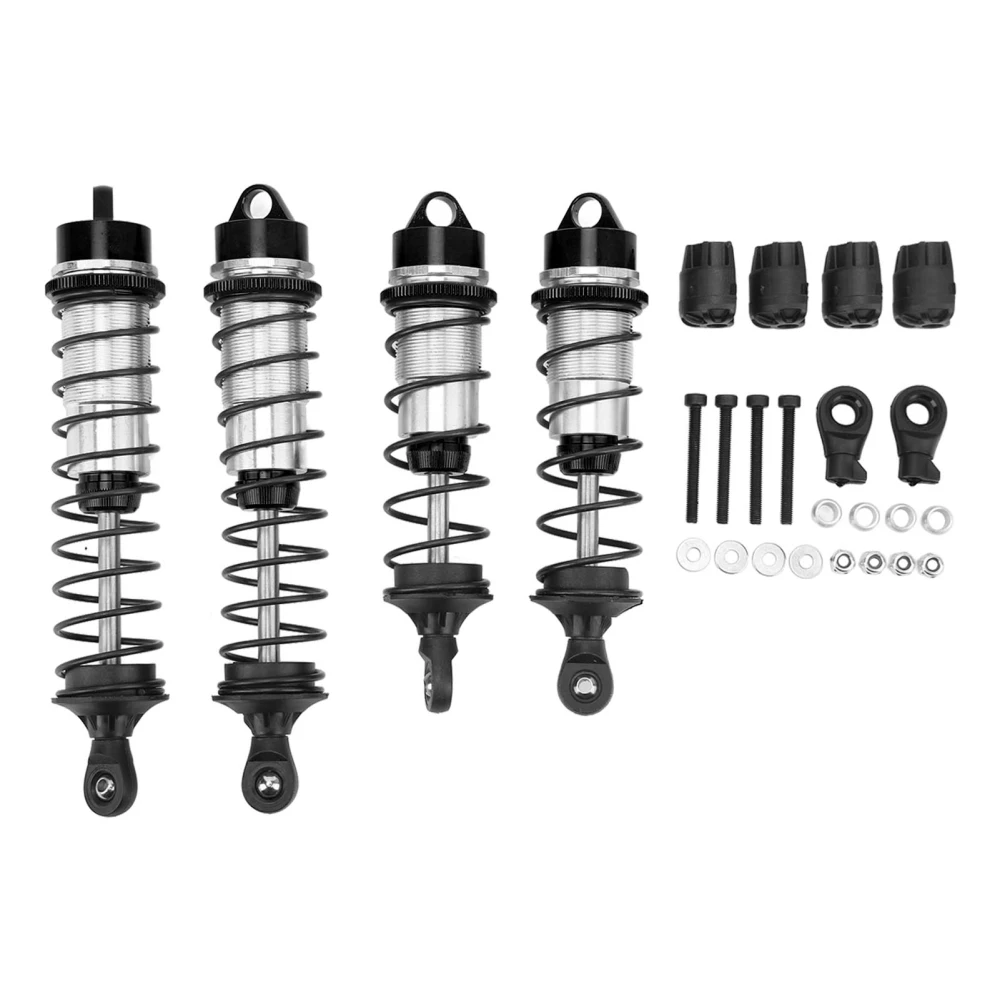 RC Front Rear Shocks Absorber Damper Aluminum Alloy RC Car Spring Shock Absorber for ARRMA 1/7 1/8 RC Cars Black