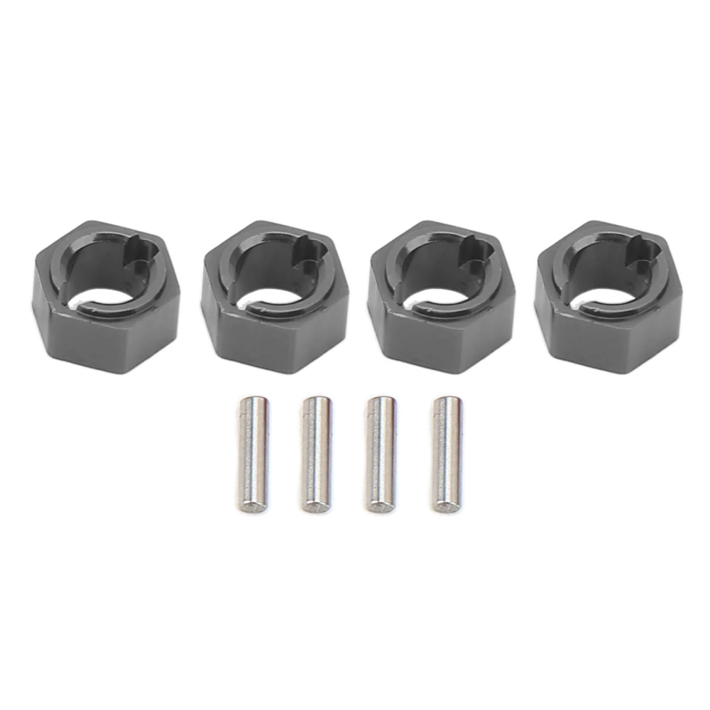 7mm Hex Wheel Hubs Professional Aluminum Alloy RC Wheel Hex Drive Adapter for FMS FCX24 1/24 RC Car Titanium