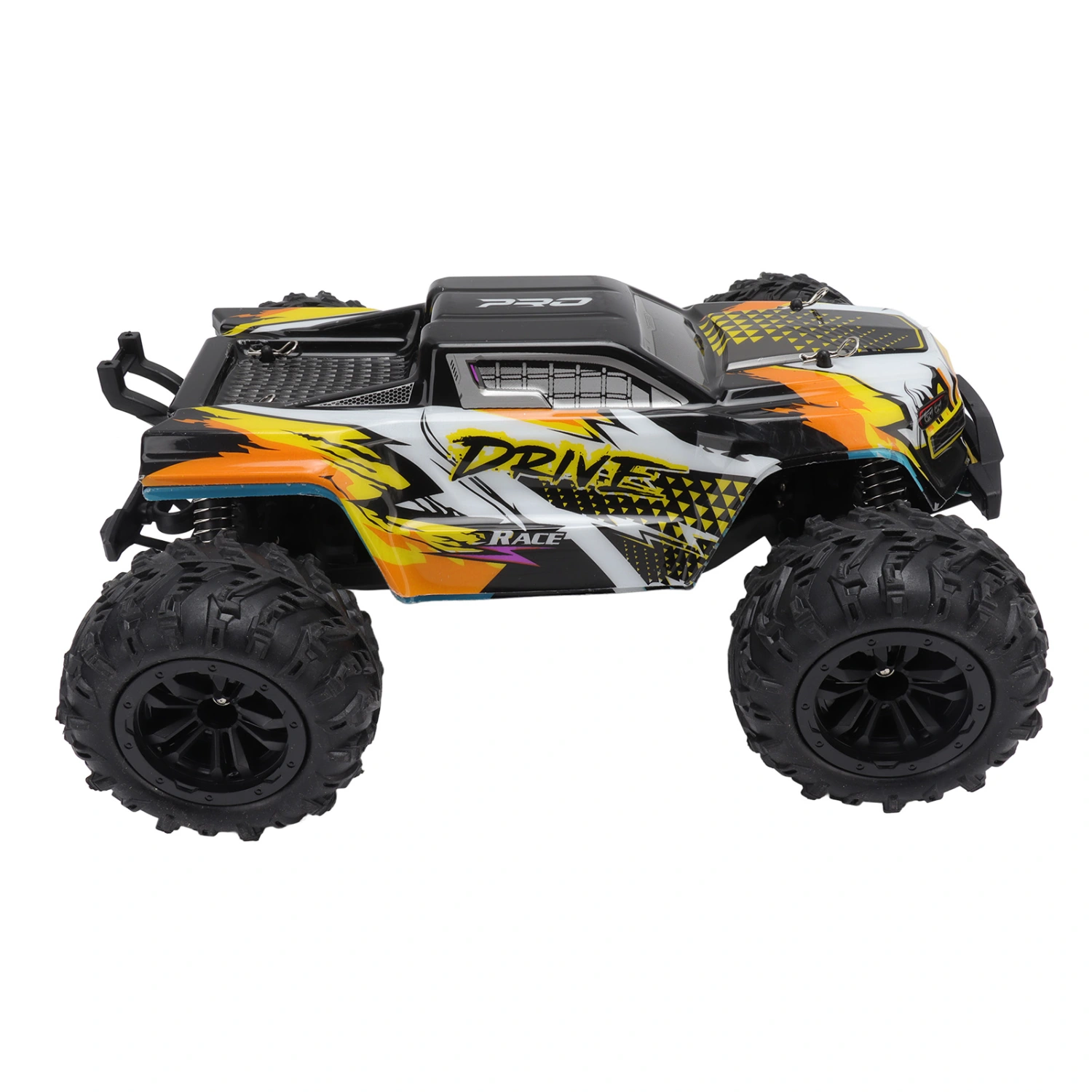 1/16 RC Off Road Truck 4 Wheel Drive with 2840 Motor 35A ESC 2.4G RC Car for Outdoor Over 14 Years Old Orange