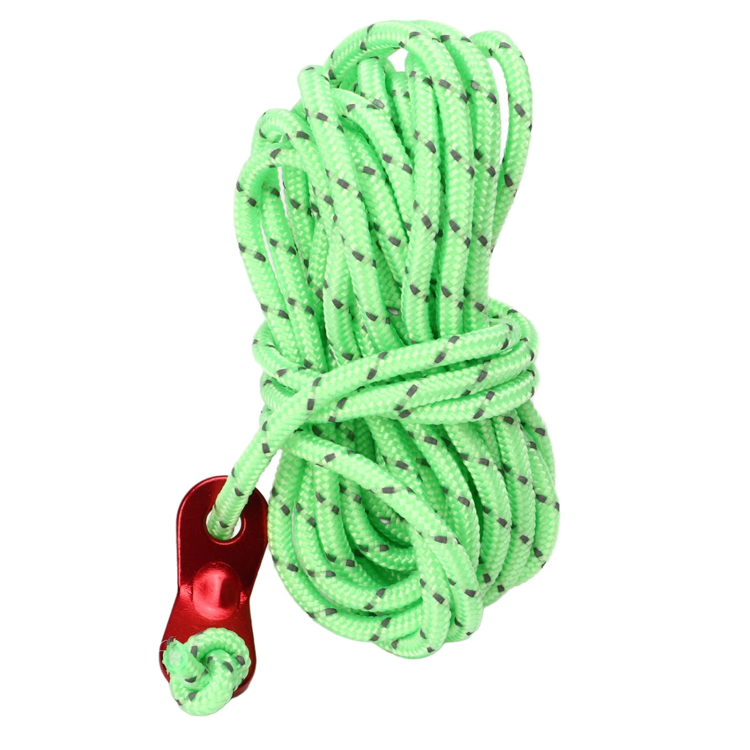 BuyWeek 4pcs Reflective Tent Rope Nylon Guyline Tent Cords with Aluminum Adjusters Tensioner for Camping Hiking 13.1ft 4mm